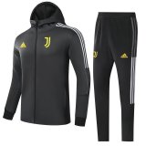 Juventus Hoodie Black Training Suit Jacket + Pants Mens 2021/22