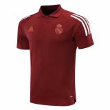 2020/2021 Real Madrid Soccer Polo Jersey UCL Maroon - Mens