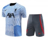 Liverpool Blue Training Jersey + Short Mens 2023/24