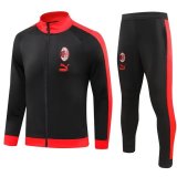 AC Milan Black - Red Training Jacket + Pants Mens 2023/24