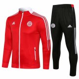 Bayern Munich Red Training Suit Jacket + Pants Mens 2021/22