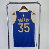 Golden State Warriors Royal Swingman Jersey Icon Edition Mens 2023/24 #DURANT 35