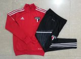 Sao Paulo FC Red Training Suit Jacket + Pants Mens 2022/23