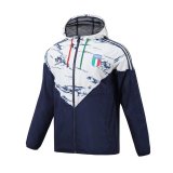 Italy Royal - White All Weather Windrunner Jacket Mens 2023