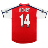 Arsenal Home Jersey Mens 2000/2001 #Retro Henry #14
