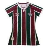 2020/2021 Fluminense Home Green&Red Stripes Women Soccer Jersey Shirt