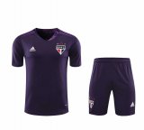 2020/2021 Sao Paulo FC Goalkeeper Purple Men's Soccer Jersey + Shorts Set