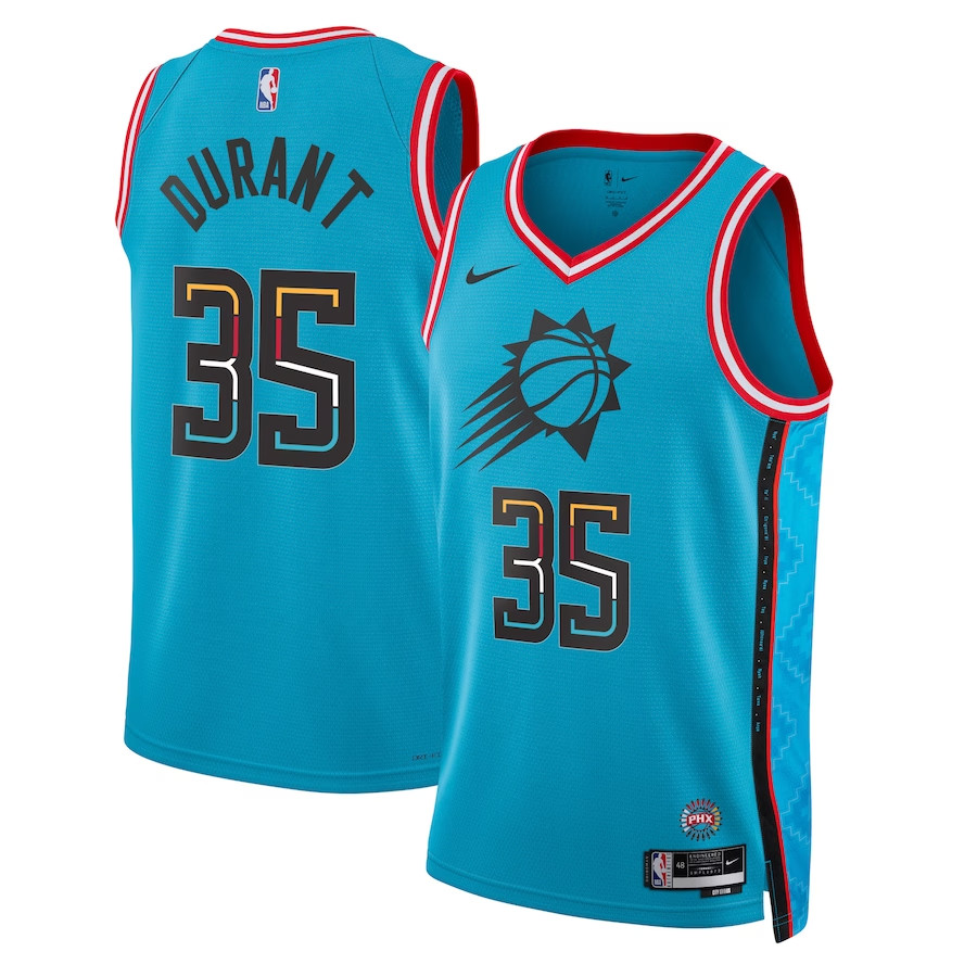 Phoenix Suns 2022/2023 Blue SwingMens Jersey City Edition Mens (DURANT #35)