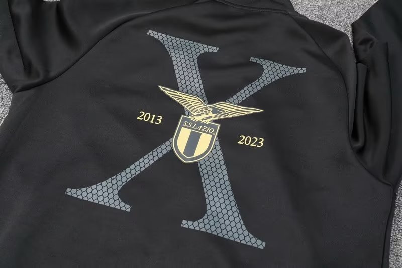 S.S. Lazio Black Training Jacket + Pants Mens 2023/24