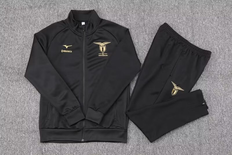 S.S. Lazio Black Training Jacket + Pants Mens 2023/24