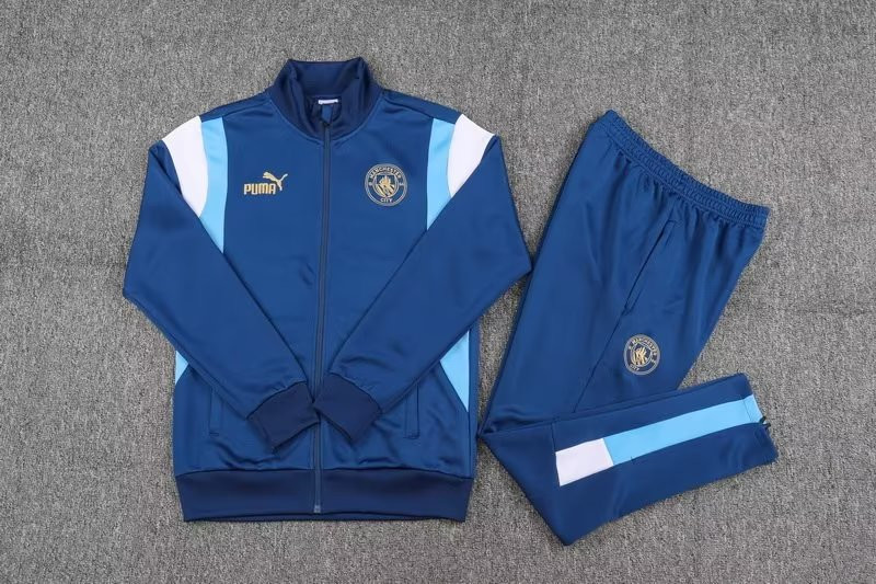 Manchester City Blue Training Jacket + Pants Mens 2023/24