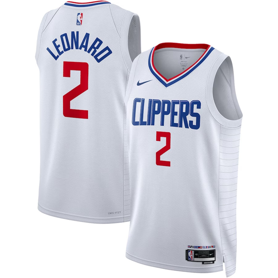 Los Angeles Clippers White Swingman Jersey - Association Edition Mens 2023/24 #LEONARD - 2